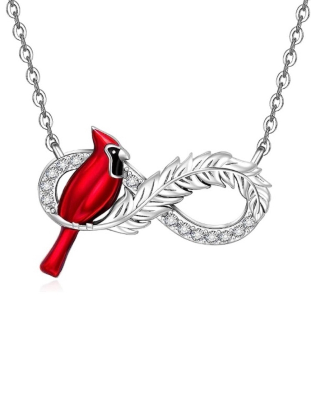 18k Infinity Cardinal Diamond
Necklace Angel Feather
Messenger from Heaven